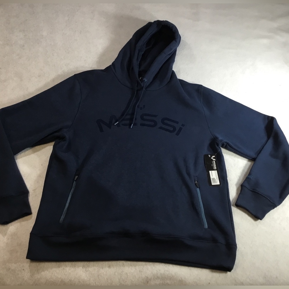 Messi Men’s Big & Tall Navy Pullover Hoodie SZ 2XL NWT